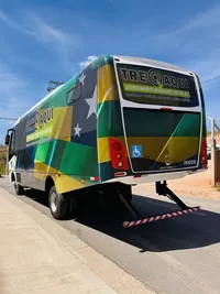 Ônibus itinerante do TRE sobre Iveco Mascarello, foto 3, transformado pela R&R Veículos Especiais