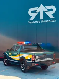 Viatura da Guarda Civil Municipal sobre pickup JAC Hunter, foto 4, transformado pela R&R Veículos Especiais