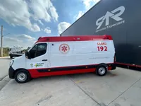 Ambulância SAMU 192 sobre Renault Master, foto 1, transformado pela R&R Veículos Especiais